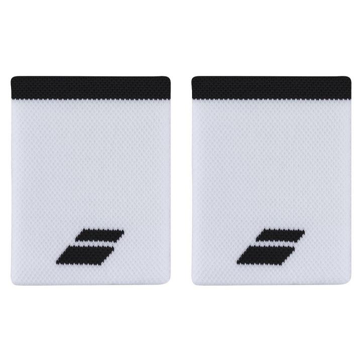 Babolat Logo Jumbo Wristband 2x White / Black